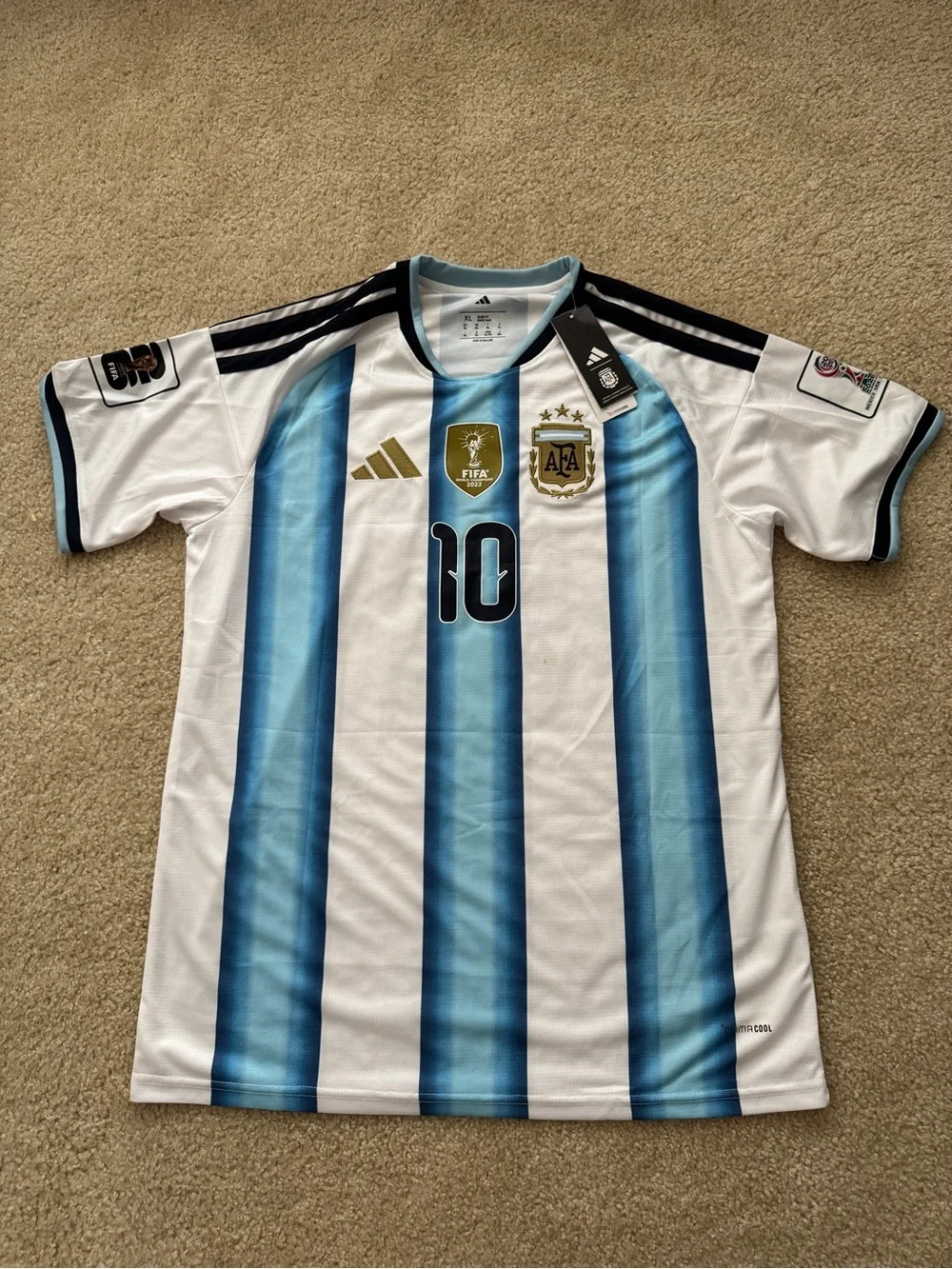 Argentina Messi #10 Soccer Jersey - World Cup 2026 Jersey Size XL - New